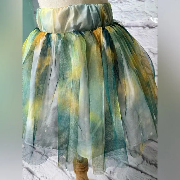 Pippa and Julie girls green tulle tutu new size 4 - Picture 2 of 5